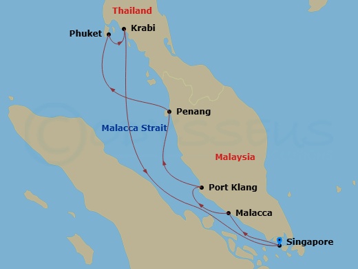 Itinerary map