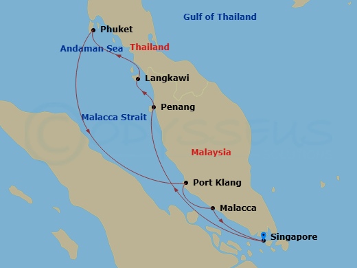 Itinerary map