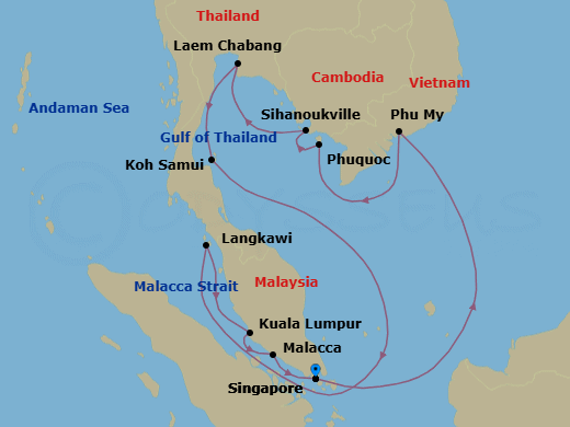Itinerary map