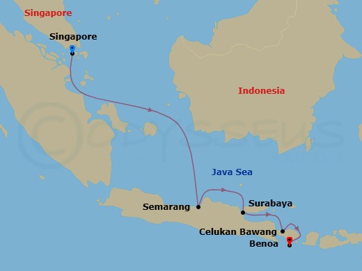 Itinerary map