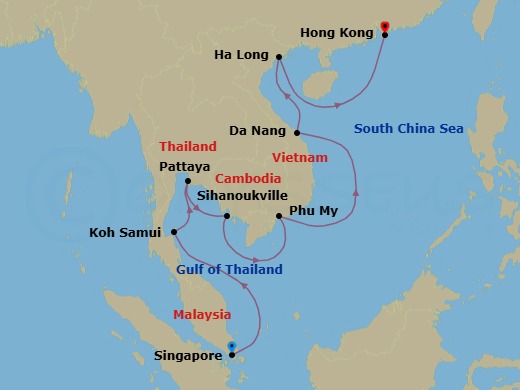 Itinerary map