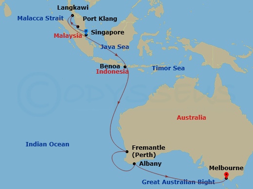 Itinerary map