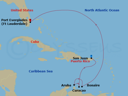 Itinerary map