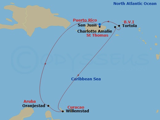 Itinerary map