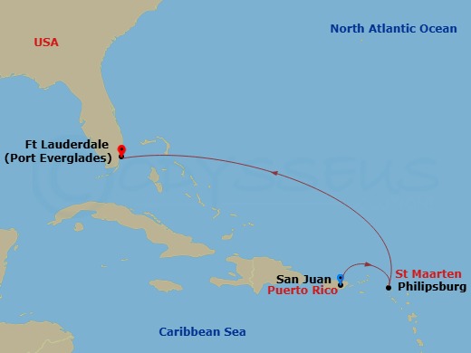 Itinerary map