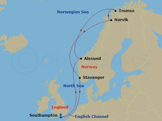 Itinerary map