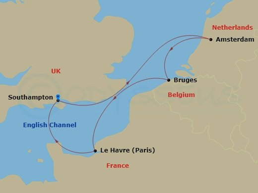 Itinerary map