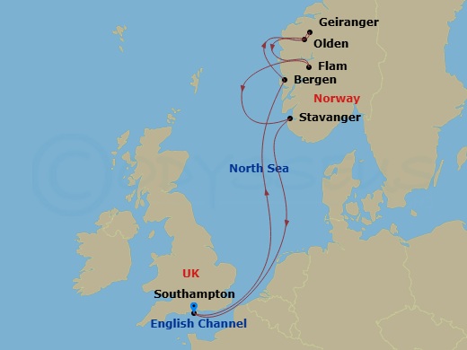 Itinerary map