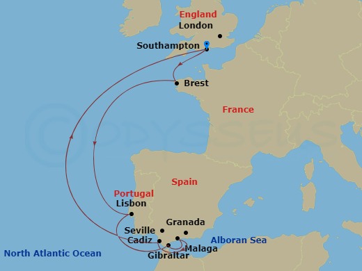 Itinerary map