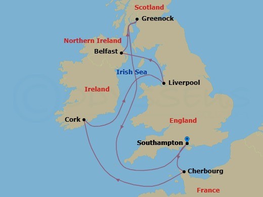 Itinerary map