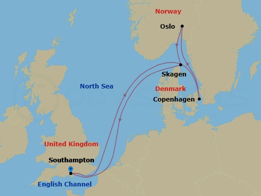 Itinerary map