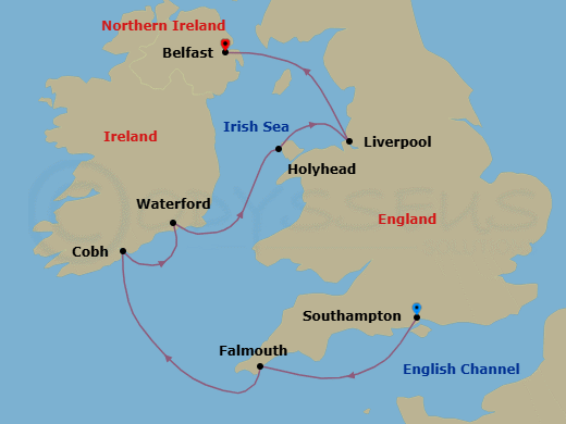 Itinerary map