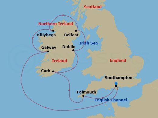 Itinerary map
