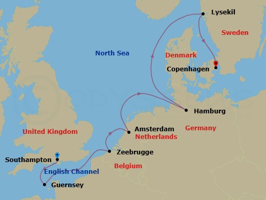Itinerary map