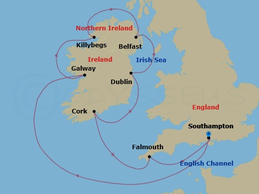 Itinerary map