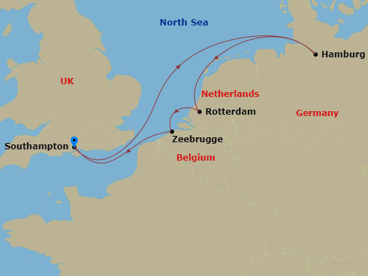 Itinerary map