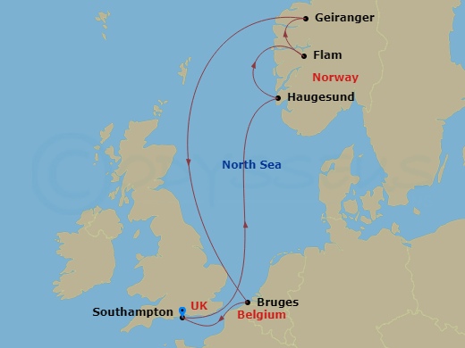Itinerary map