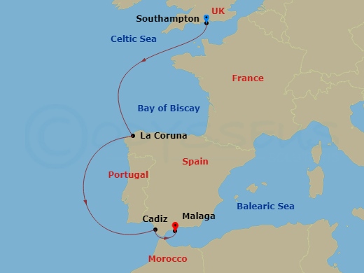 Itinerary map