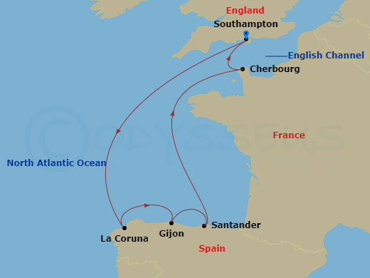Itinerary map