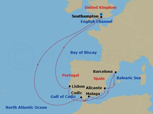 Itinerary map