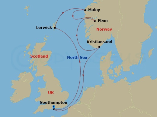 Itinerary map