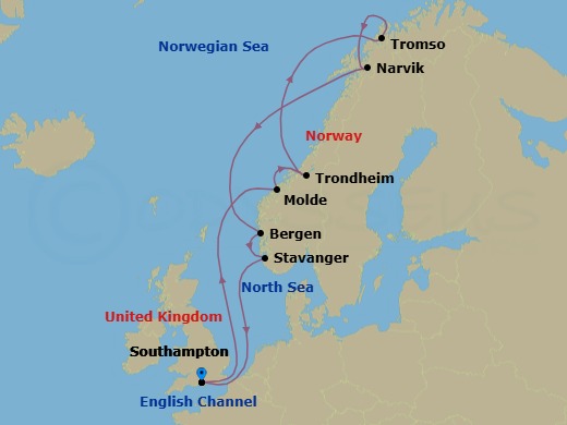 Itinerary map