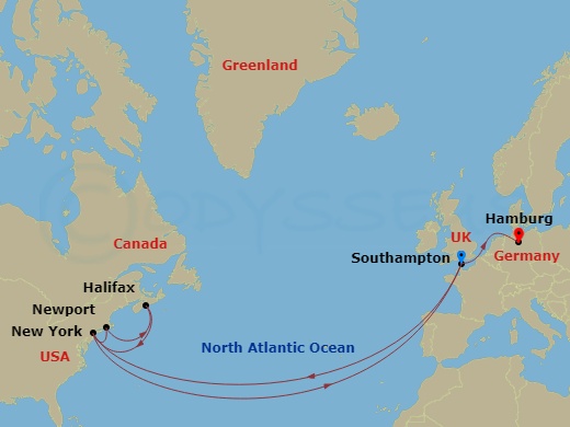 Itinerary map