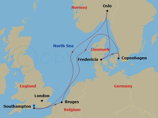 Itinerary map
