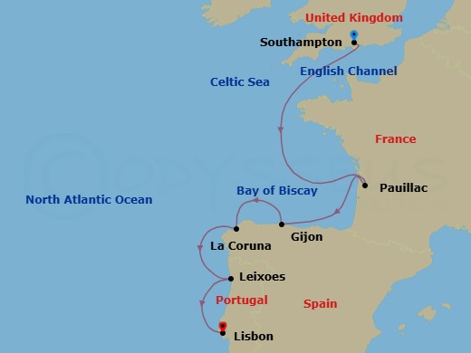 Itinerary map