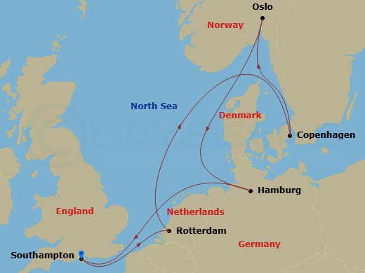 Itinerary map