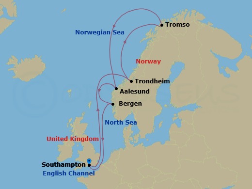 Itinerary map
