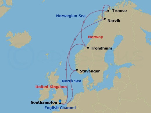 Itinerary map