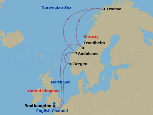 Itinerary map