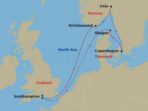 Itinerary map