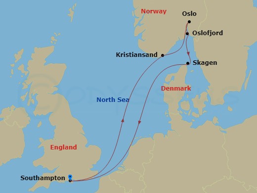 Itinerary map