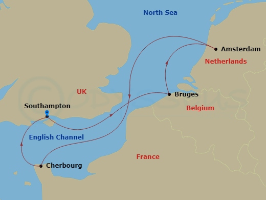 Itinerary map