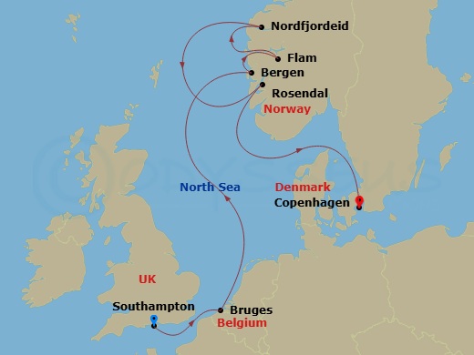 Itinerary map