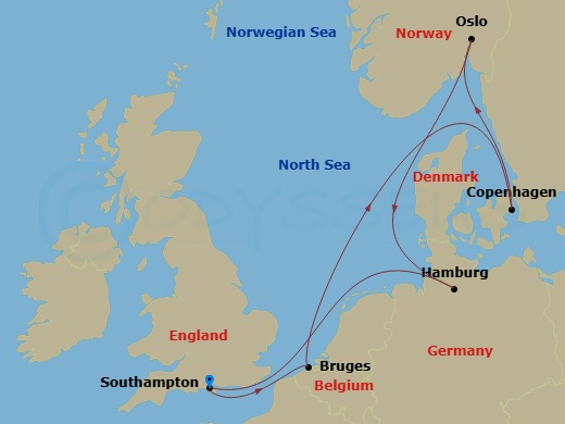 Itinerary map