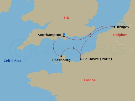 Itinerary map