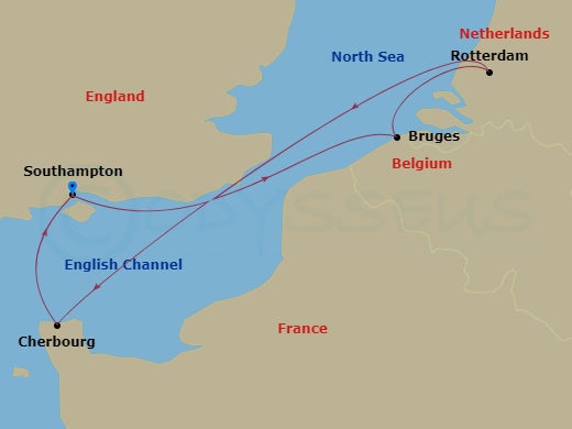 Itinerary map