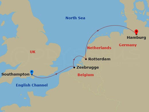 Itinerary map