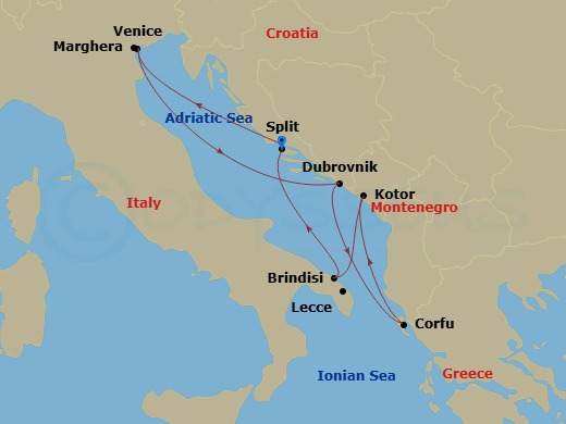 Itinerary map