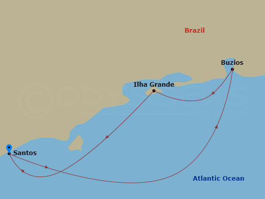 Itinerary map