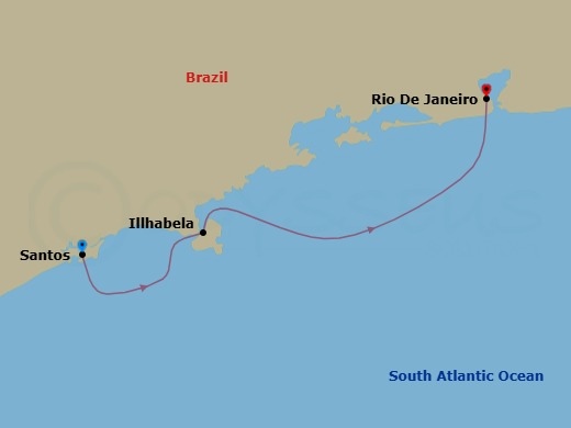 Itinerary map