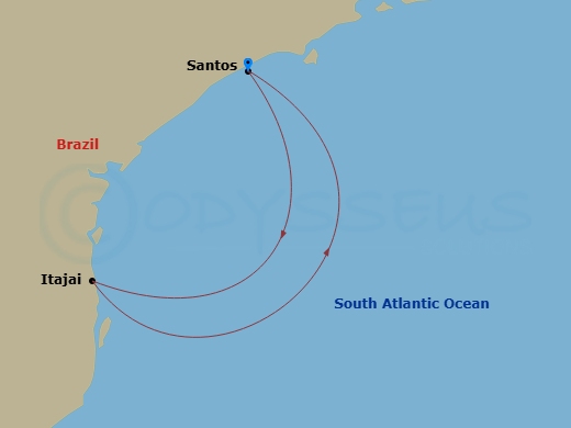 Itinerary map