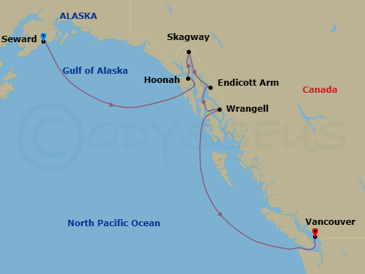 Itinerary map