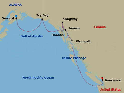 Itinerary map