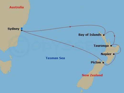 Itinerary map