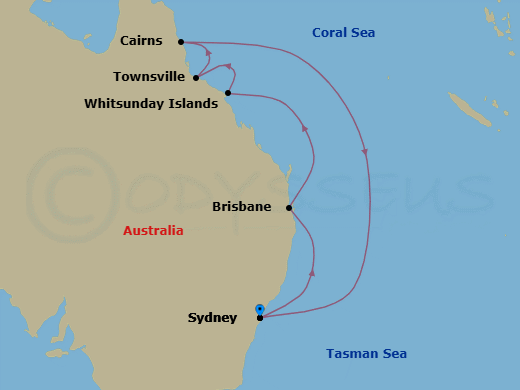 Itinerary map