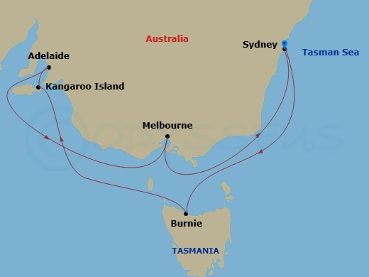 Itinerary map
